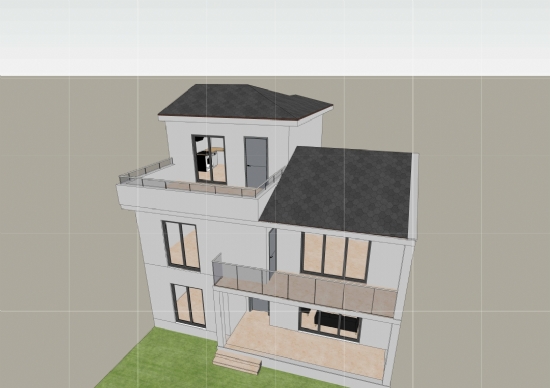 220 m² Üç Katlı GazÇelik Ev