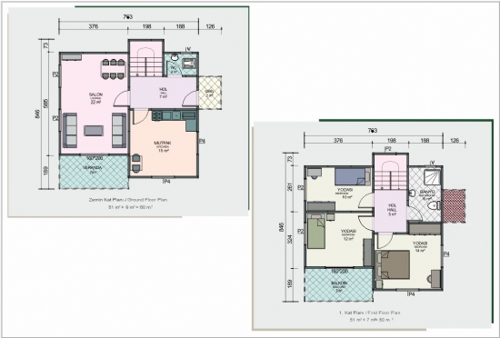 KVN-2110 Gazçelik Yapı 110m²