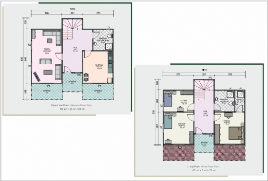 KVN-2160 Gazçelik Yapı 160m²